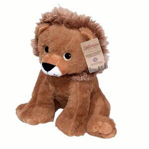 The Bear Factory Lion Gold Sparkle Eyes Plush Stuffed Toy 11"